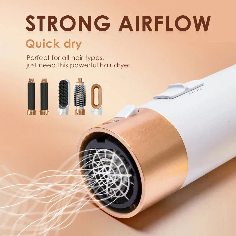 5-in-1 Multifunctional Hair DryerFeatures

5-in-1 Automatic Hair Dryer - Hair Curler is a negative ion hair dryer tool that combines blow drying and a styling brush. It comes with five interchangeabDSersShine & Glam | Where Health Meets Beauty-1 Multifunctional Hair Dryer