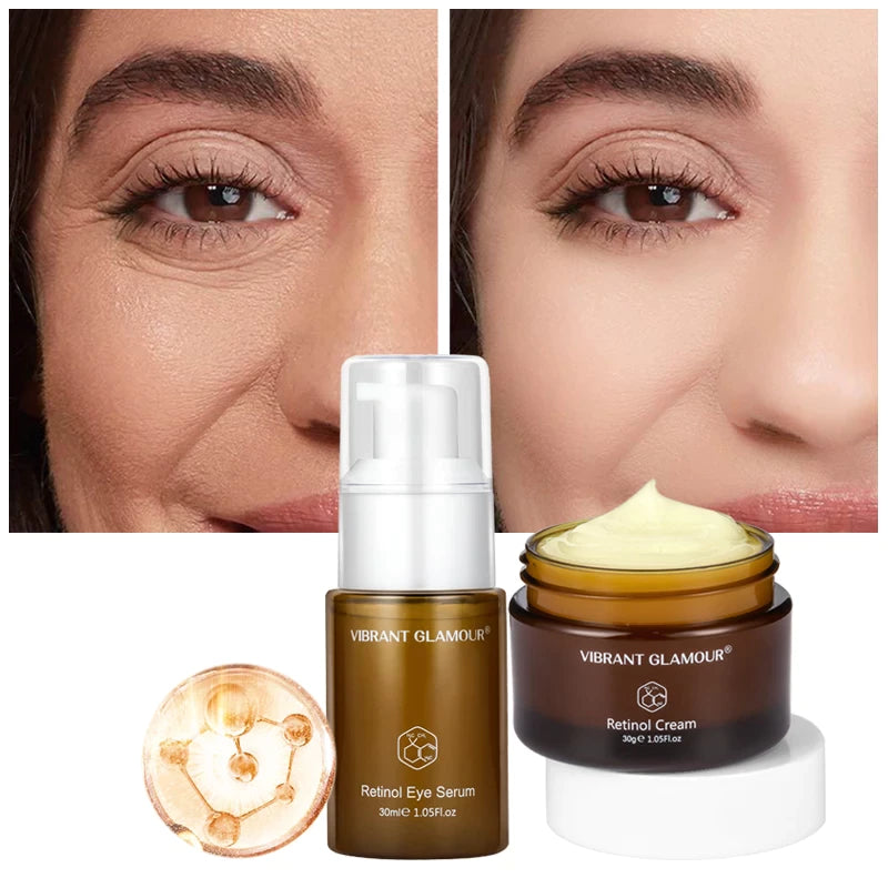 Retinol Face Cream & Eye SerumOur Retinol Face Cream &amp; Eye Serum deeply nourishes and replenishes the skin, improves the facial fine lines, dullness, dryness and other skin problems. Rejuvena